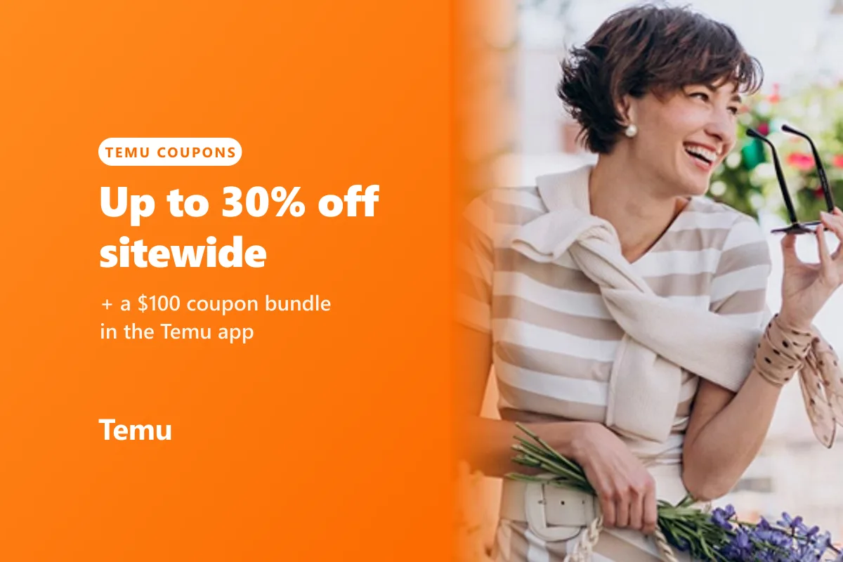 Up to 30% off sitewide